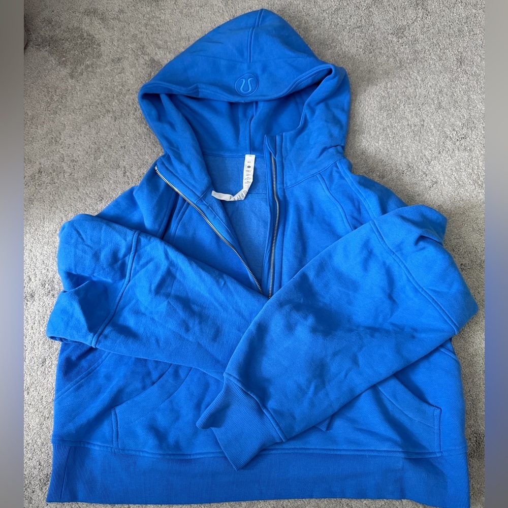 NWOT Lululemon Oversized Half Zip Scuba M/L in Blazer Tone Blue